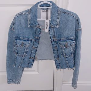Brand new XS Garage boyfriend crop Jean jacket